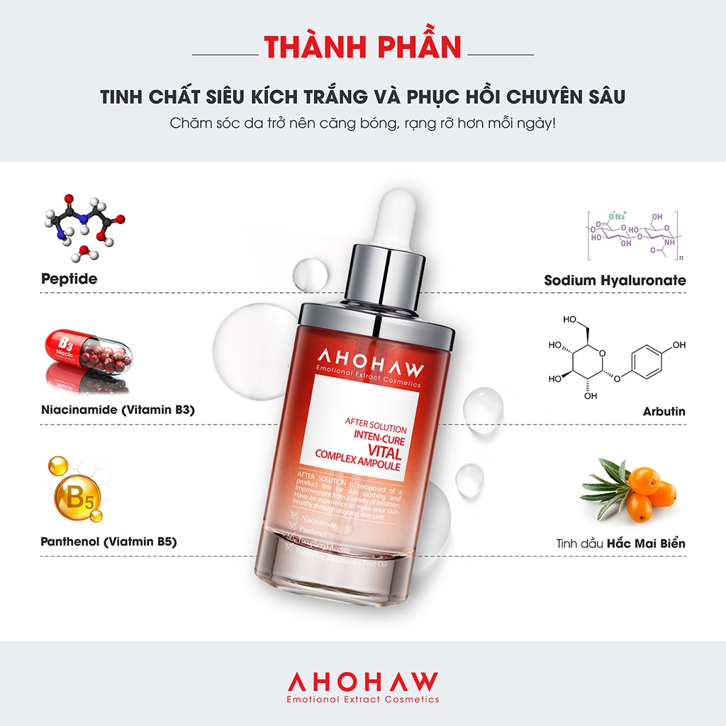 Tinh chất dưỡng sáng da - mờ thâm - giảm nám Inten Cure Vital Complex Ampoule (50 ml - 150 ml)