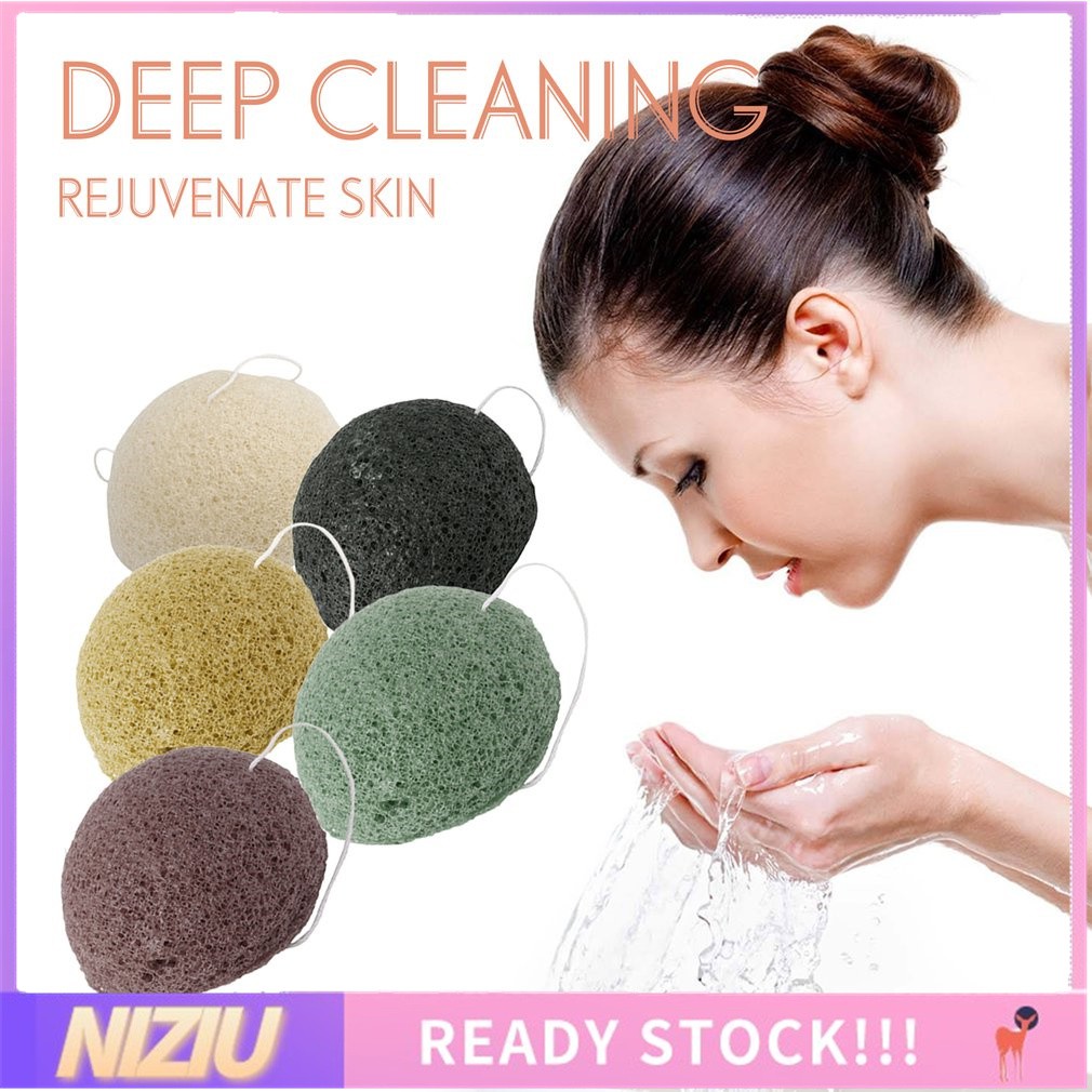 🌾🌾Bọt Biển Rửa Mặt Konjac Tự Nhiên/Natural Konjac Facial Cleansing Sponge