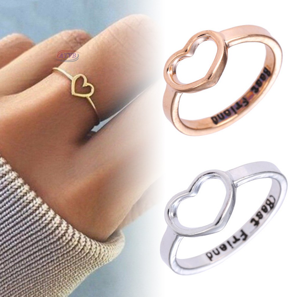 Nhẫn đôi khắc chữ tình bạn
