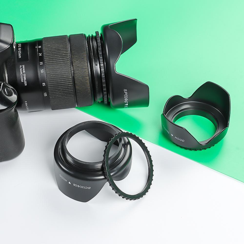 BTLIMER Loa Che Nắng Cho Máy Ảnh Nikon Canon Sony Fuji Olympus DSLR