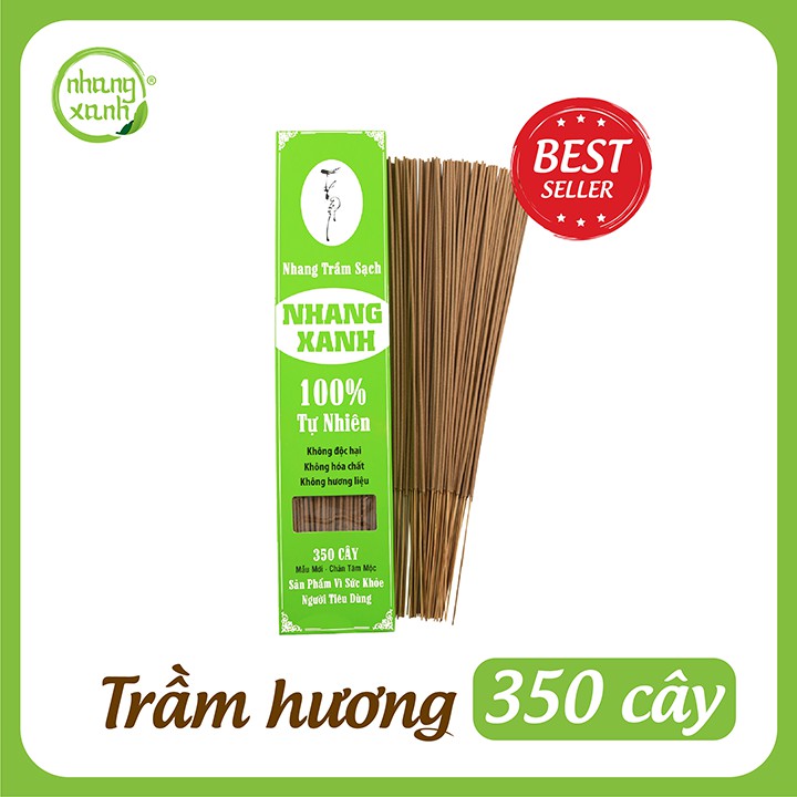 Nhang Xanh Trầm Hương Khổng Lồ 40cm - 0.5kg - Chân tăm mộc - 40cm