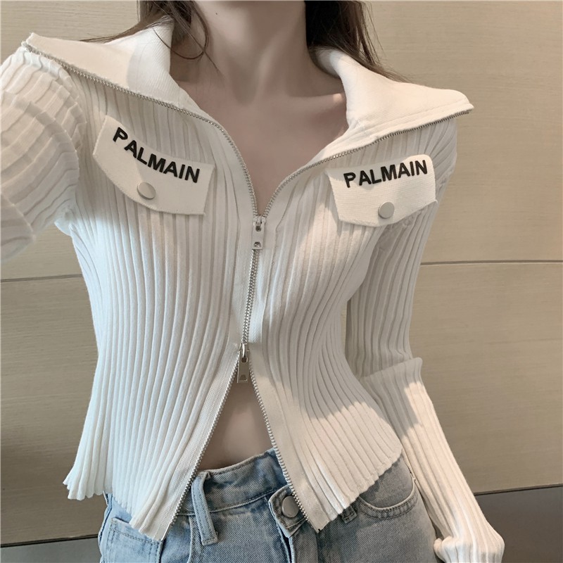 Áo len cardigan khóa 2 đầu sexy thời thượng