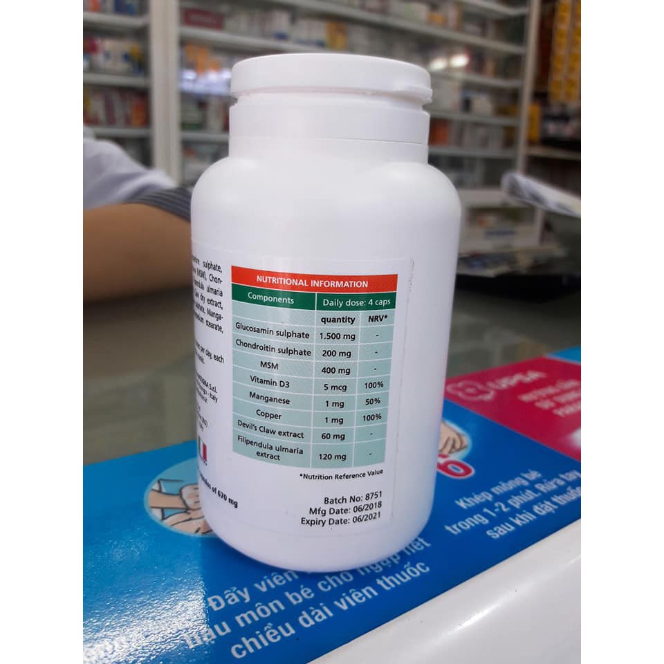 Viên Uống Glucosamin Artroflex Hộp 100 Viên - Tái Tạo Tăng Cường Chất Lượng Sụn Khớp