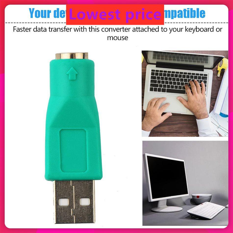 Đầu Chuyển Đổi Usb Male Sang Ps2 Female Cho Bàn Phím Và Chuột Máy Tính