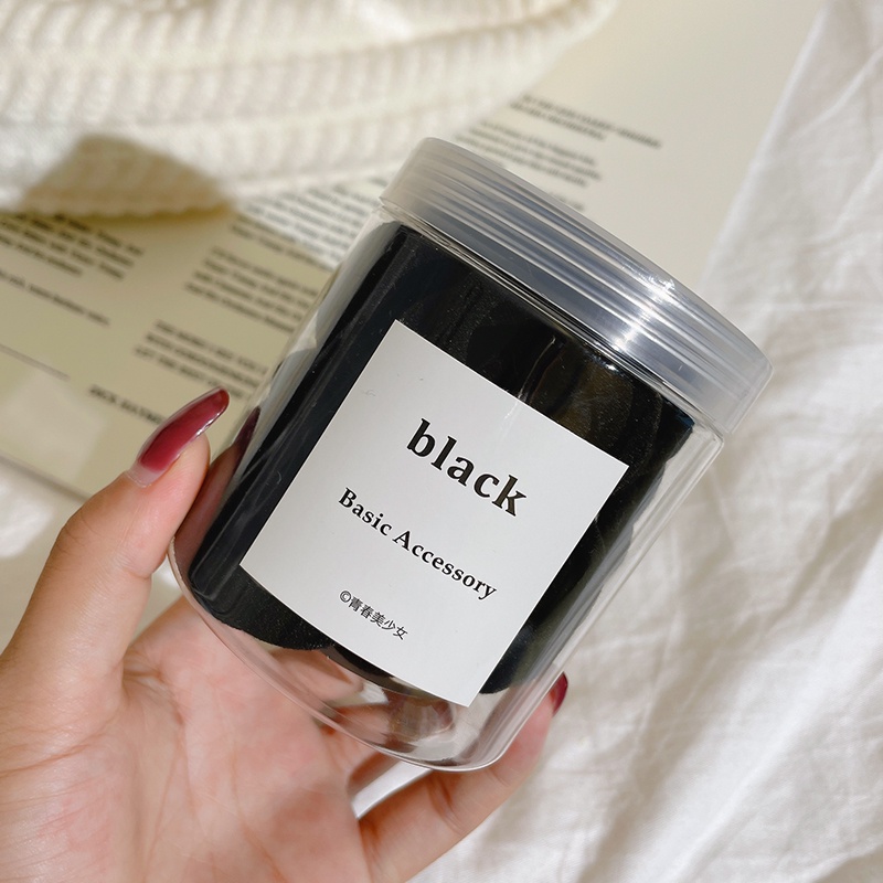 Băng đô cài tóc màu đen thời trang thu đông Hàn Quốc cho nữ