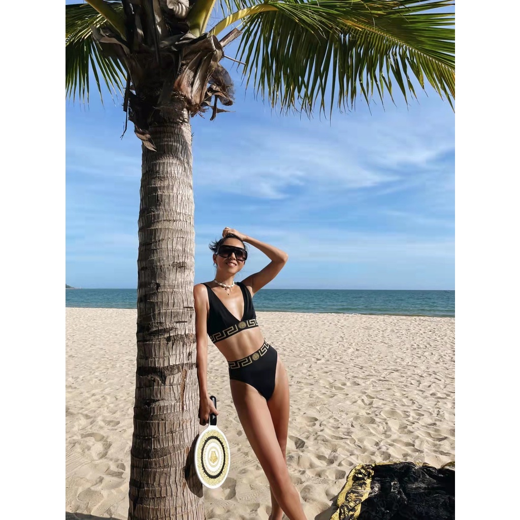 Bộ BIKINI Tam Giác Viền Tam Giác Hàng Mới Dành Cho Nữ