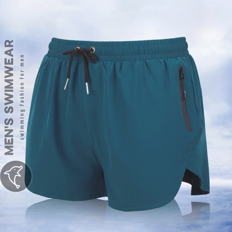 Quần đùi short nam 2 lớp đa dụng, đi bơi, tập gym, chạy bộ thể thao chính hãng Zeanus