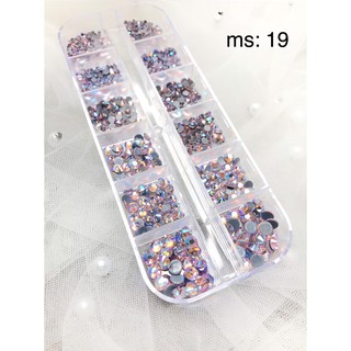 Đá chân keo khay mix size siêu sáng - siêu đẹp - siêu bền - Mã CK19