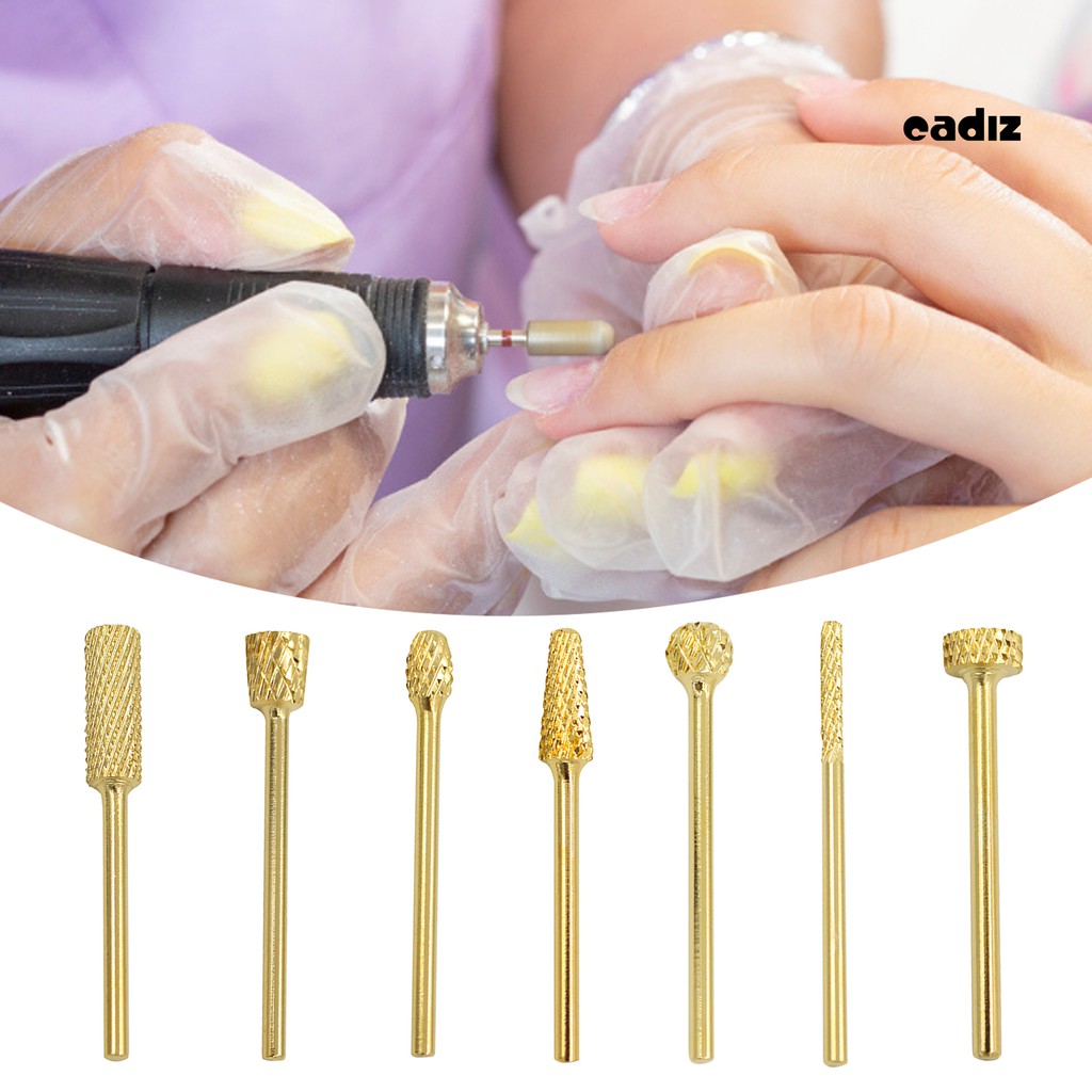 [Hàng mới về] Đầu Mài Móng Mạ Vàng CZ Làm Móng Chuyên Dụng