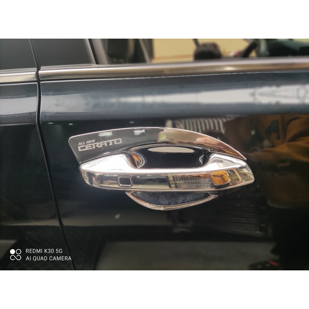 Ốp Tay Hõm Cửa Xe Kia K3 2021 2022 Mạ Crom Cao Cấp