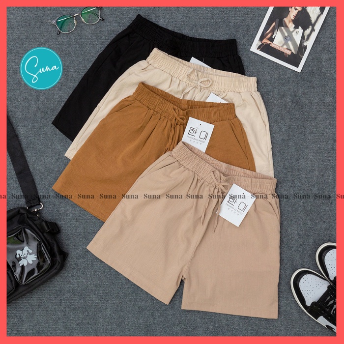 Quần đùi đũi nữ cao cấp short đũi chất vải đẹp
