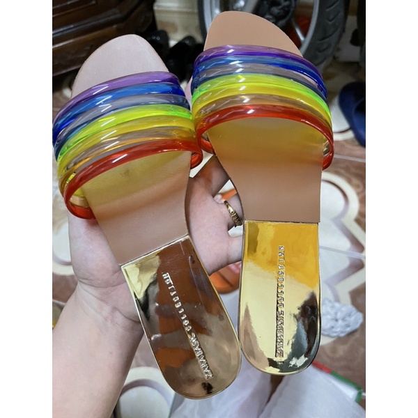 SALE LẺ SIZE Dép lê Zara quai nhựa nhiều màu