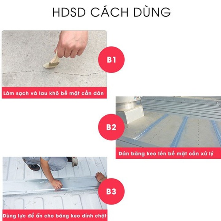 BĂNG KEO CHỐNG THẤM NHẬT BẢN CHỐNG DỘT NƯỚC TUYỆT ĐỐI DÁN TRÊN MỌI BỀ MẶT