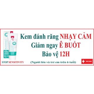 Kem đánh chống ê buốt Edelwhite Stop Sensitivity, 75m, Thụy Sĩ