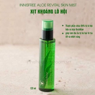 Xịt Khoáng Lô Hội Innisfree Aloe Revital Mist 120ml