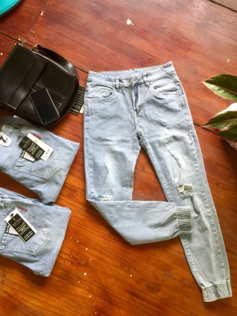 QUẦN JEAN NAM BO CHÂN JOGGER CAO CẤP _ VIDEO HÌNH CHỤP THẬT