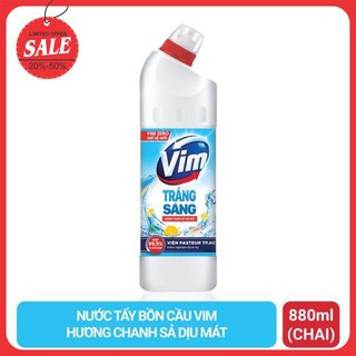 Gel Tẩy rửa Bồn cầu và Nhà tắm Vim Trắng Sáng Hương 880ml