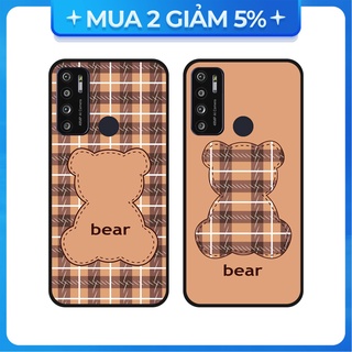 Ốp lưng vsmart joy 3/joy 4/active 3/bee 3/live/...dẻo đen hình gấu caro