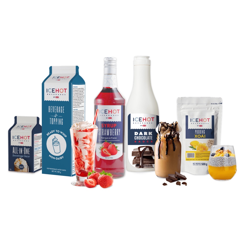 Siro ICEHOT Hương Bạc Hà Chai 1L