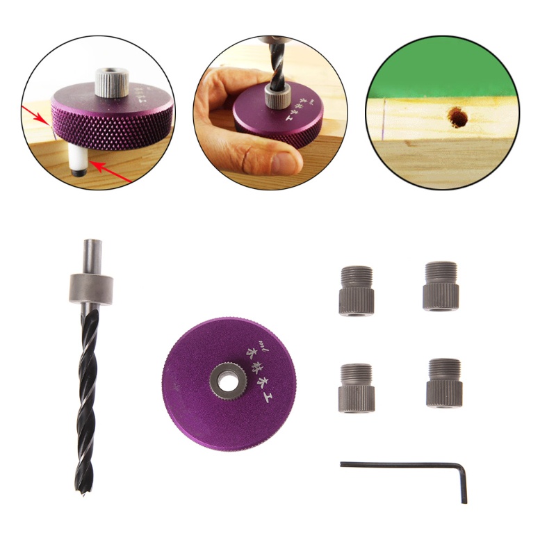 Bộ Dụng Cụ Định Vị Vị Trí Khoan Lỗ Đứng Chuyên Dụng Làm Mộc Mới