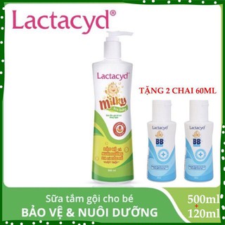 Sữa tắm cho bé Lactacyd Milky, Sữa tắm nước hoa chai to 250ml bảo vệ, nuôi dưỡng da và tóc bé ,,,