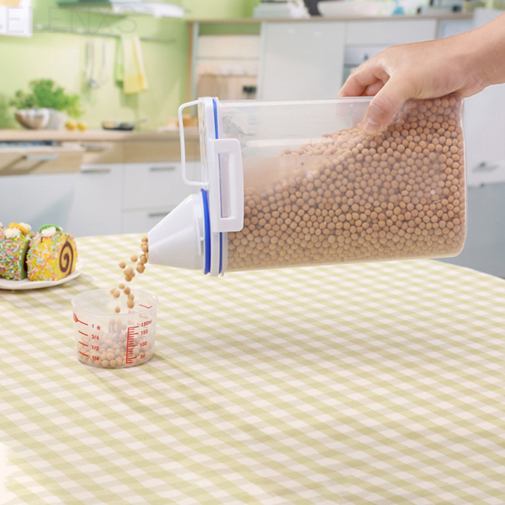 Hộp Nhựa Đựng Gạo 2kg Có Nắp Đậy Chống Ẩm Tiện Dụng