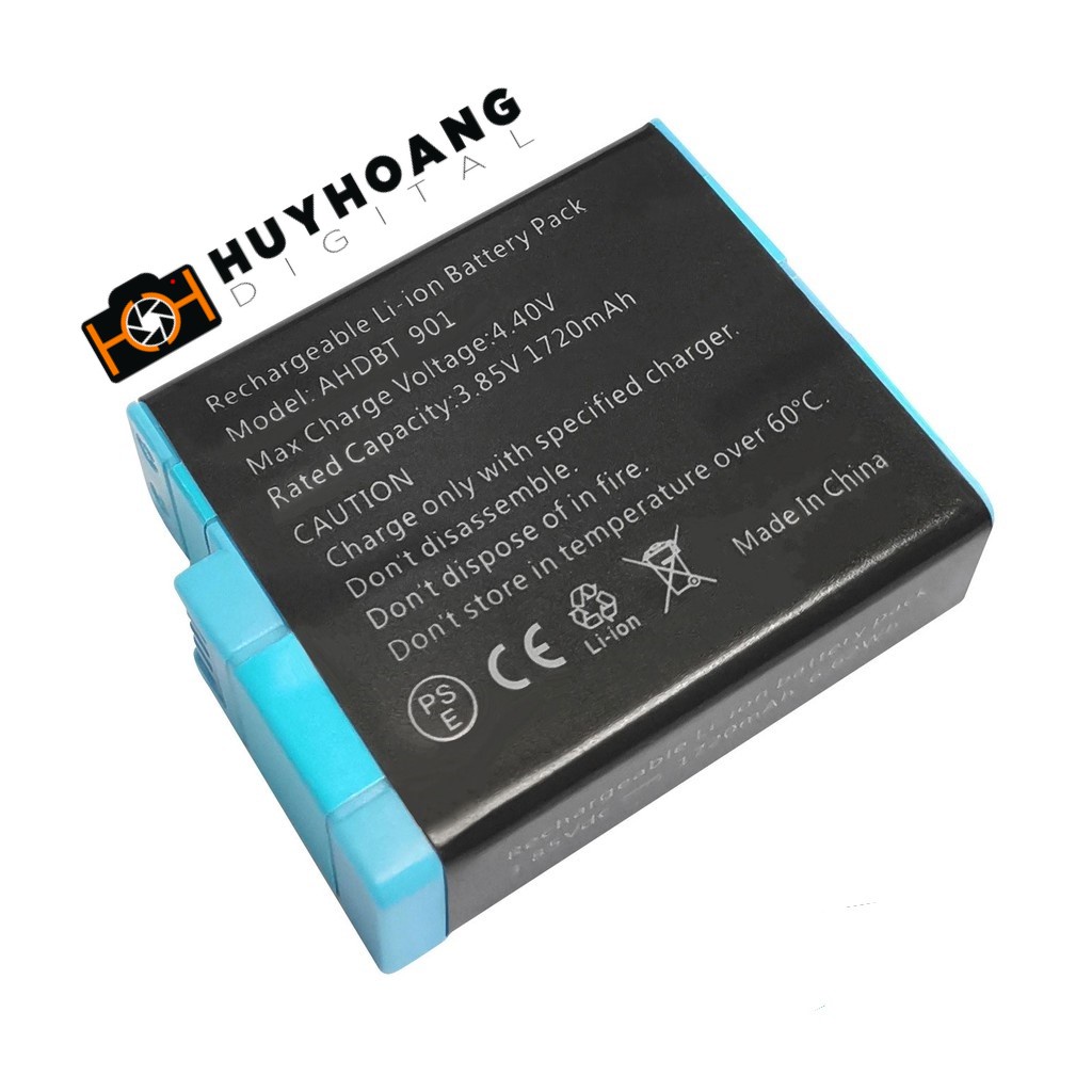 Pin và Sạc Gopro Hero 9 - 10 -11 - OEM - Đen