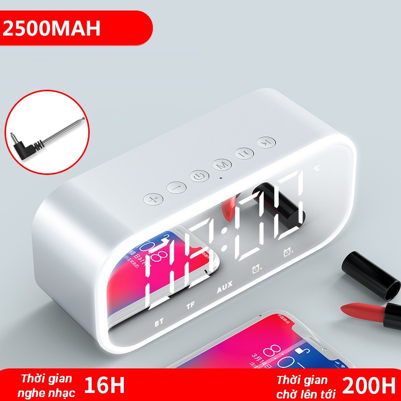 [CHÍNH HÃNG] Loa Bluetooth kiêm đồng hồ báo thức WIN H8 – Phiên bản cao cấp nhất 2500mAh