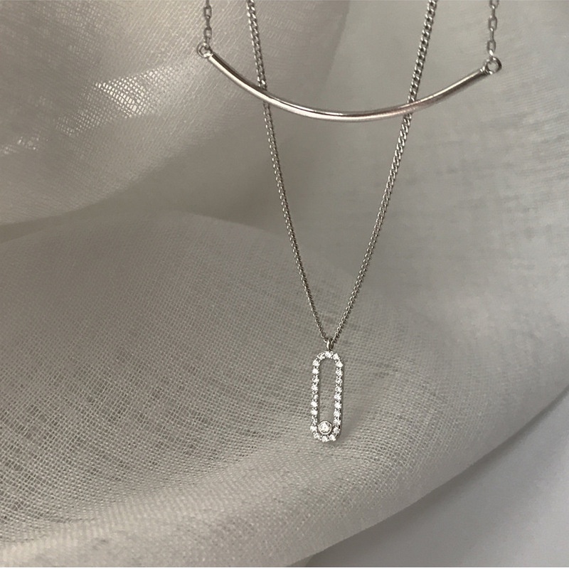 Thời trang nữ nụ cười Vòng cổ hai lớp Trang sức vòng cổ