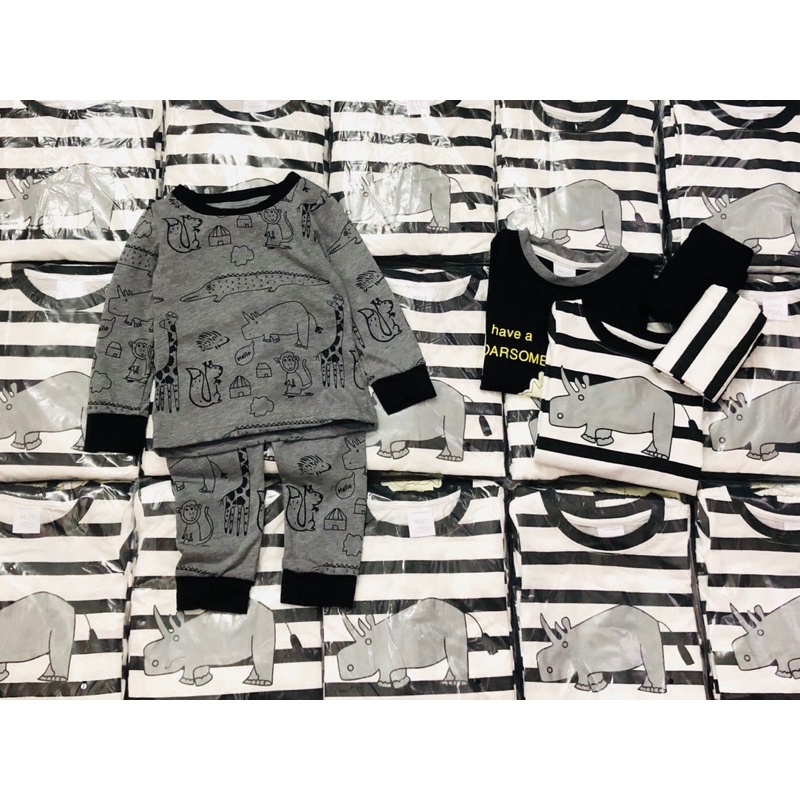 Set 3 bộ cotton dài tay Zoo N.E.X.T bé trai 11-23kg