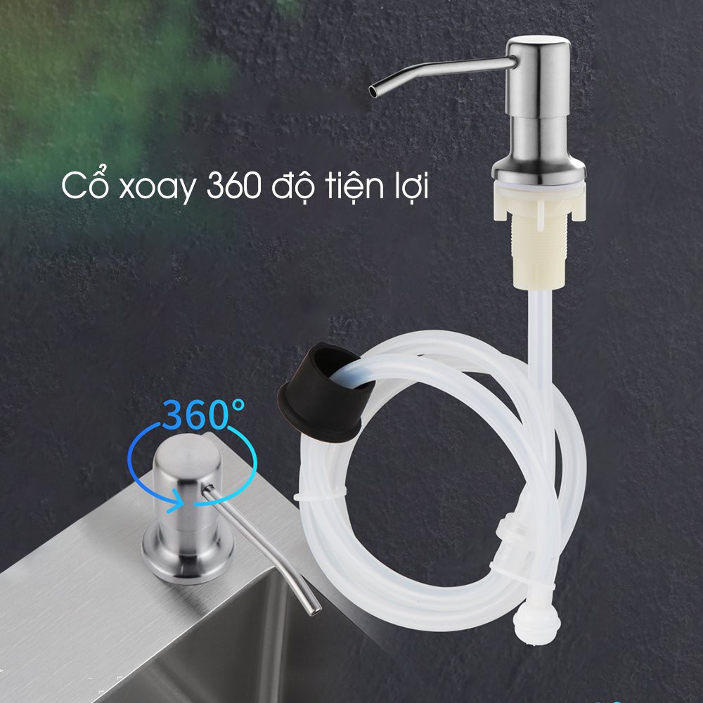 (Siêu rẻ) Vòi dẫn nước rửa tay nước rửa chén inox 304 gắn bồn rửa bát