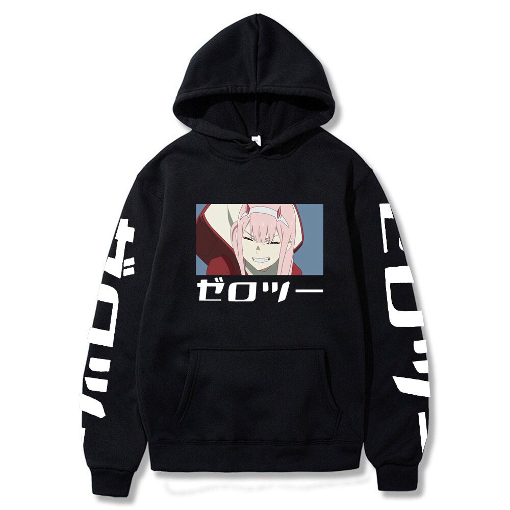 Áo hoodie in họa tiết anime Darling In The Franxx Kawaii Zero Two thời trang mùa đông phong cách Hàn Quốc