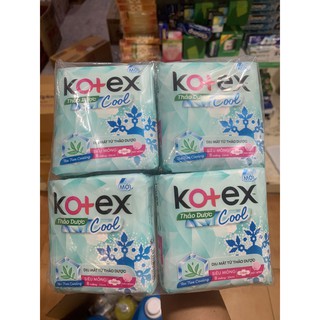 Lốc 8 gói Bvs kotex thảo dược siêu mềm siêu mỏng cánh( 8 miếng/gói)