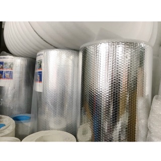 Tấm Cách nhiệt mái tôn loại 2 mặt bạc túi khí khổ 1.55m giá sỉ hàng sẵn