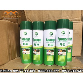 Keo dán tường đa năng dạng xịt siêu chắc siêu không tróc sơn PJ-77  - Giá tốt nhất tại Hà Nội
