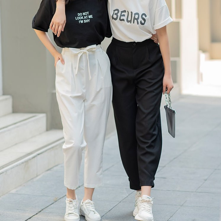 Quần baggy nữ thắt nơ Twentyfive M615