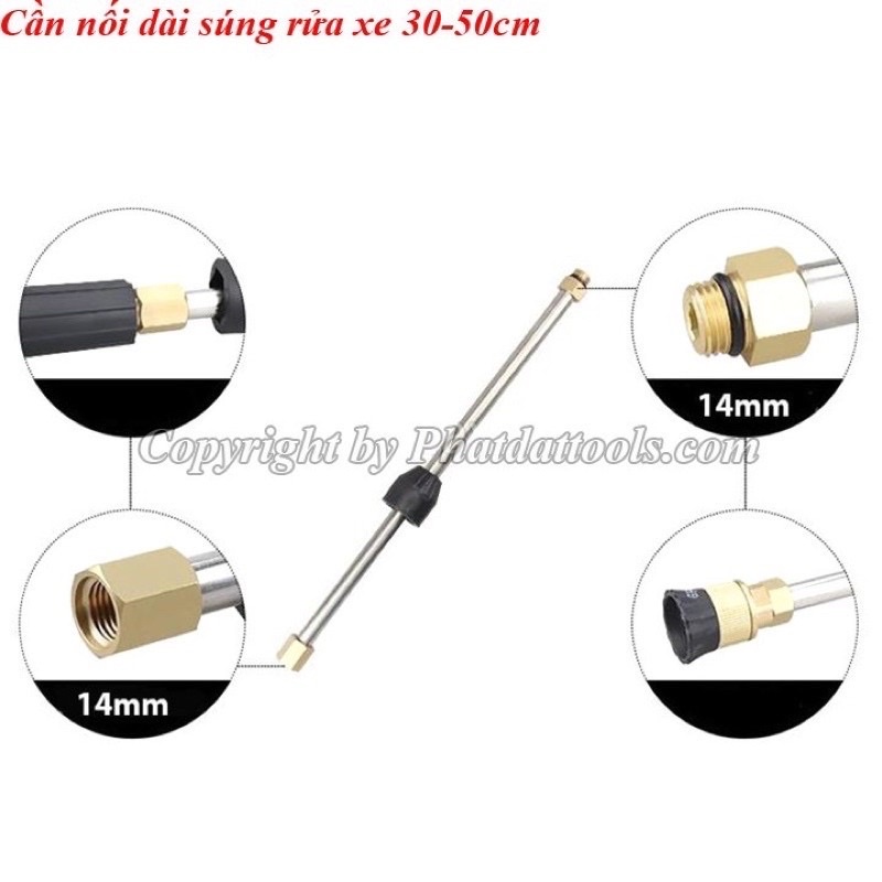 Ống Nối Dài Súng Rửa Xe Áp Lực Cao Của Máy Xịt Rửa Áp Lực Đẹp- Dài 50CM