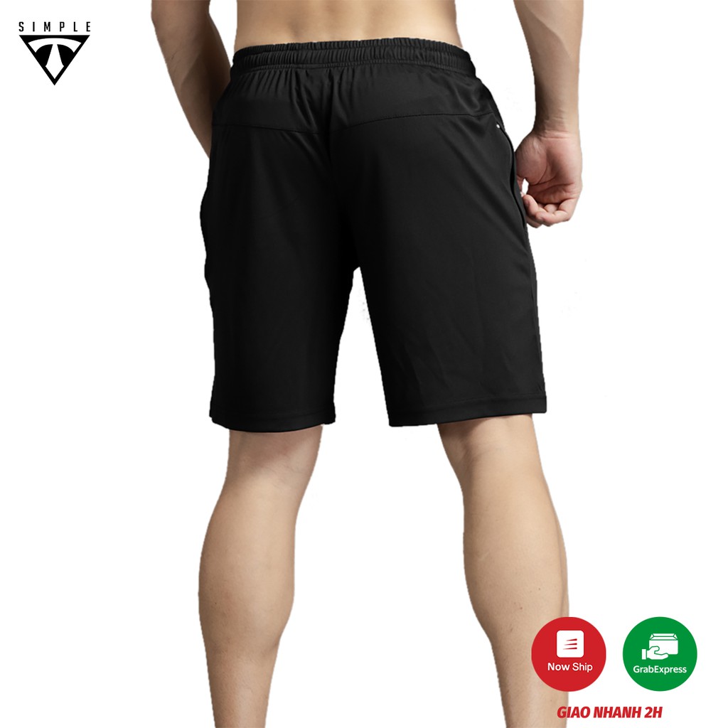 Quần Thể Thao Nam TSIMPLE tập gym vải thun lạnh thoáng mát, co giãn, chuẩn form màu Đen | BigBuy360 - bigbuy360.vn