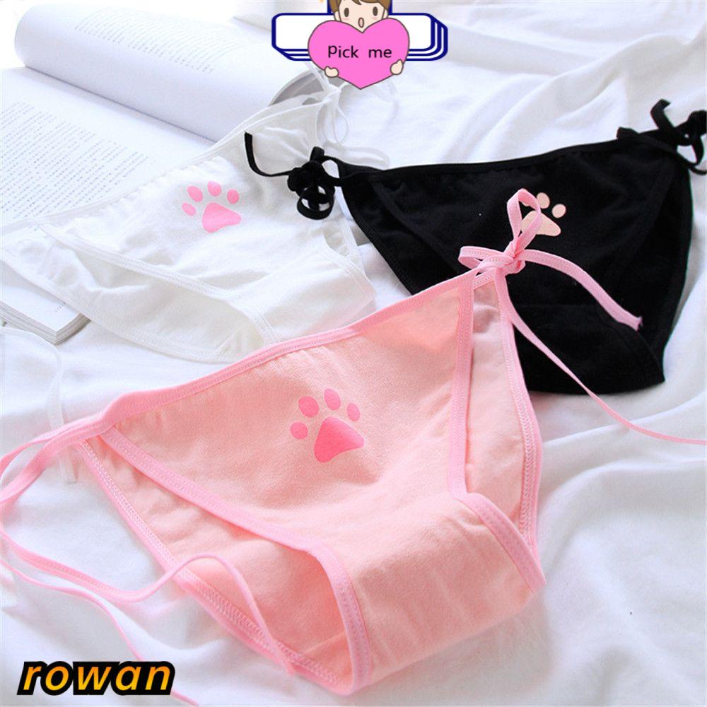 Quần lót cotton lưng thấp thoáng khí thời trang phong cách Nhật Bản cho nữ