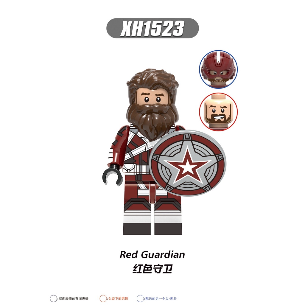 Minifigures Các Mẫu Nhân Vật Siêu Anh Hùng Marvel DC MCU Black Window Yelena Red Guardian Mẫu X0289