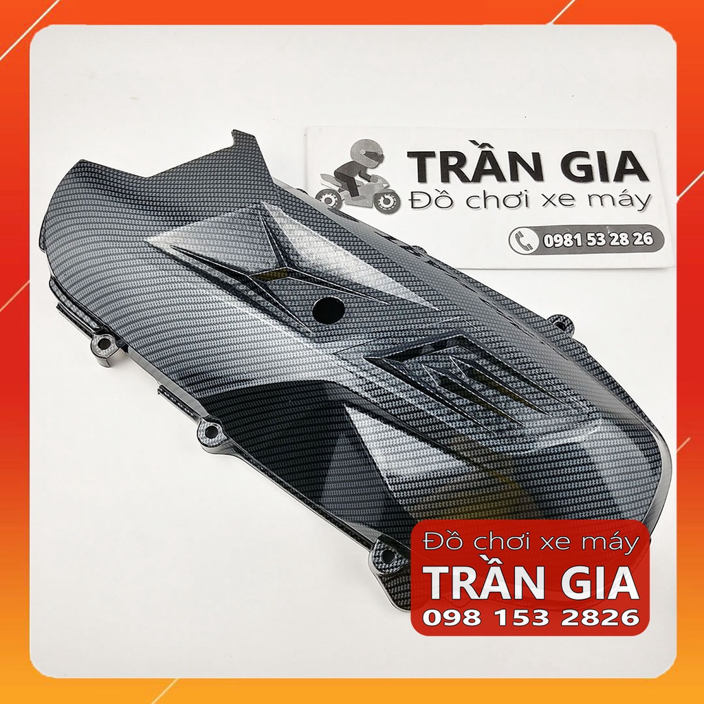 Ốp lốc máy xe Vario 160 cc Indo-Việt năm 2022-2023 che nồi carbon xi inox carbon xe Honda 160cc - phụ kiện trang trí