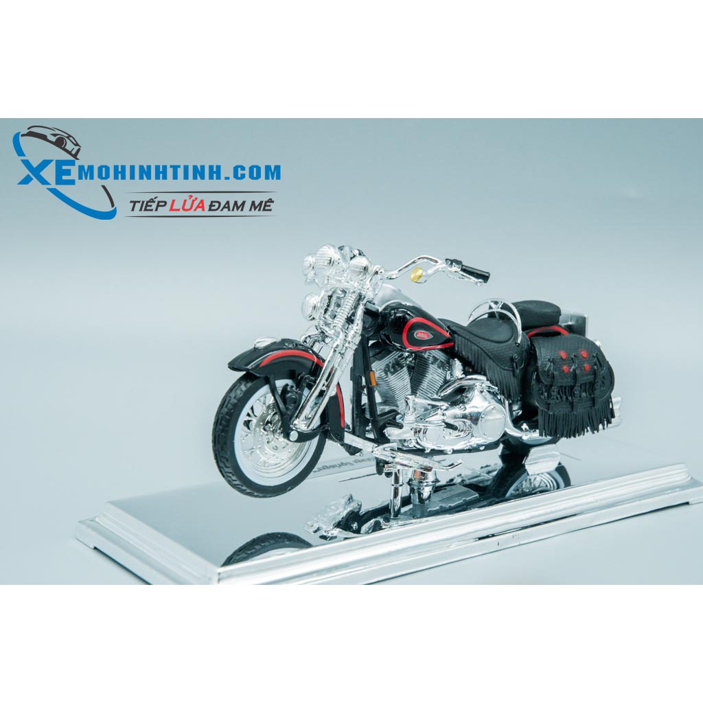 Xe mô hình Harley Davidson 1998 Flsts Heritage Springer 1:18 Maisto (Đen)