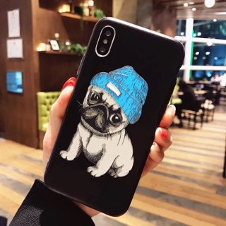 Ốp đôi chó Pug cho iphone