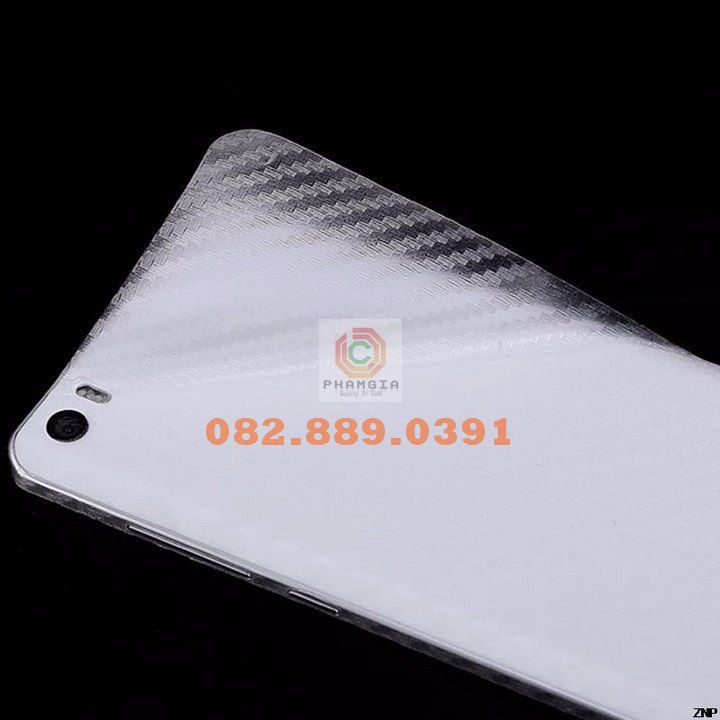 Miếng dán mặt lưng skin carbon Xiaomi Mi Note