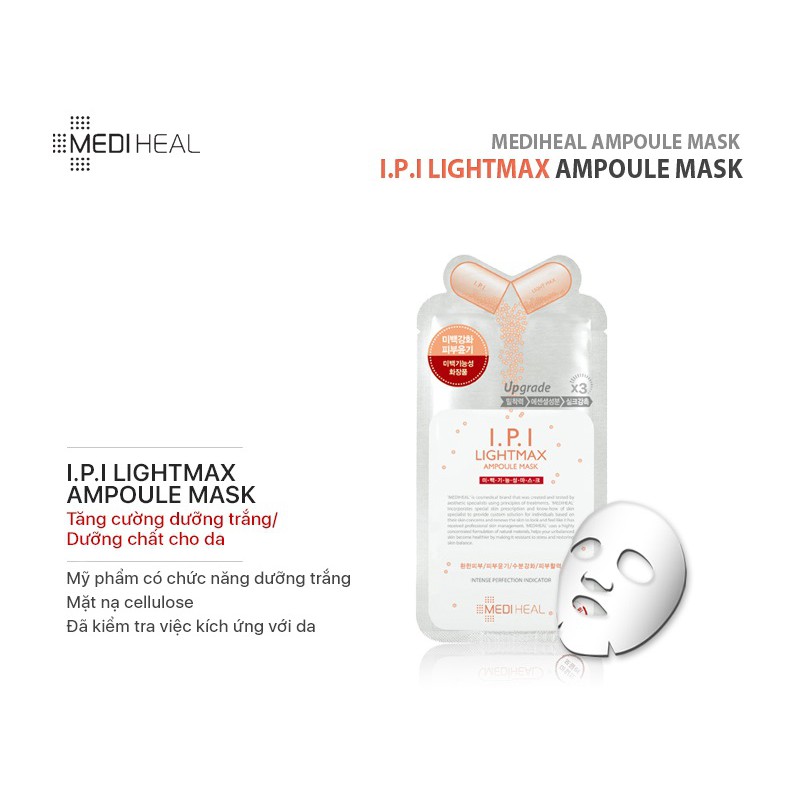 Mặt Nạ Dưỡng Sáng, Làm Đều Màu Da Mediheal I.P.I Lightmax Ampoule Mask 25ml