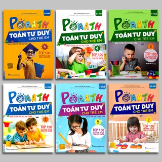 Sách - PoMath - Toán tư duy cho trẻ em từ 4-6 tuổi ( Bộ 6 cuốn - tùy chọn )