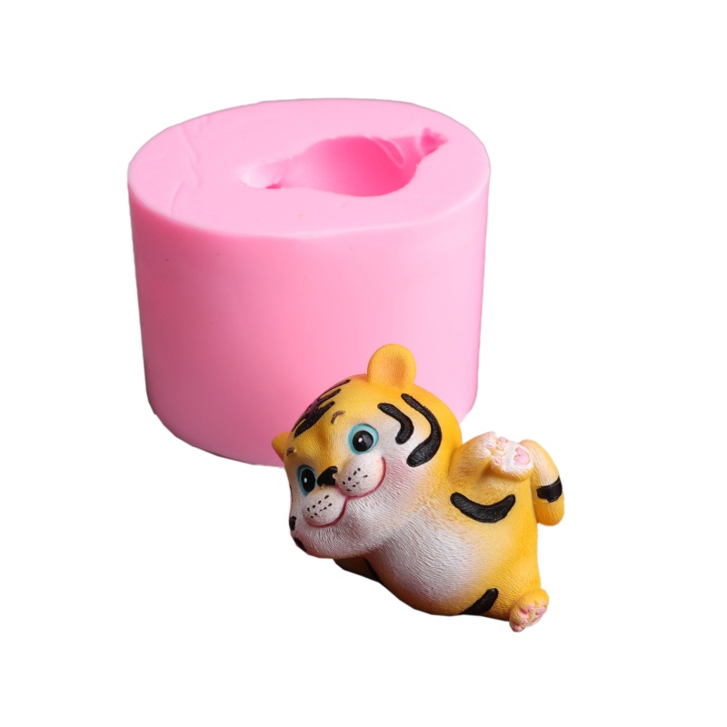 Khuôn Silicone Làm Xà Phòng Hình Con Hổ Độc Đáo