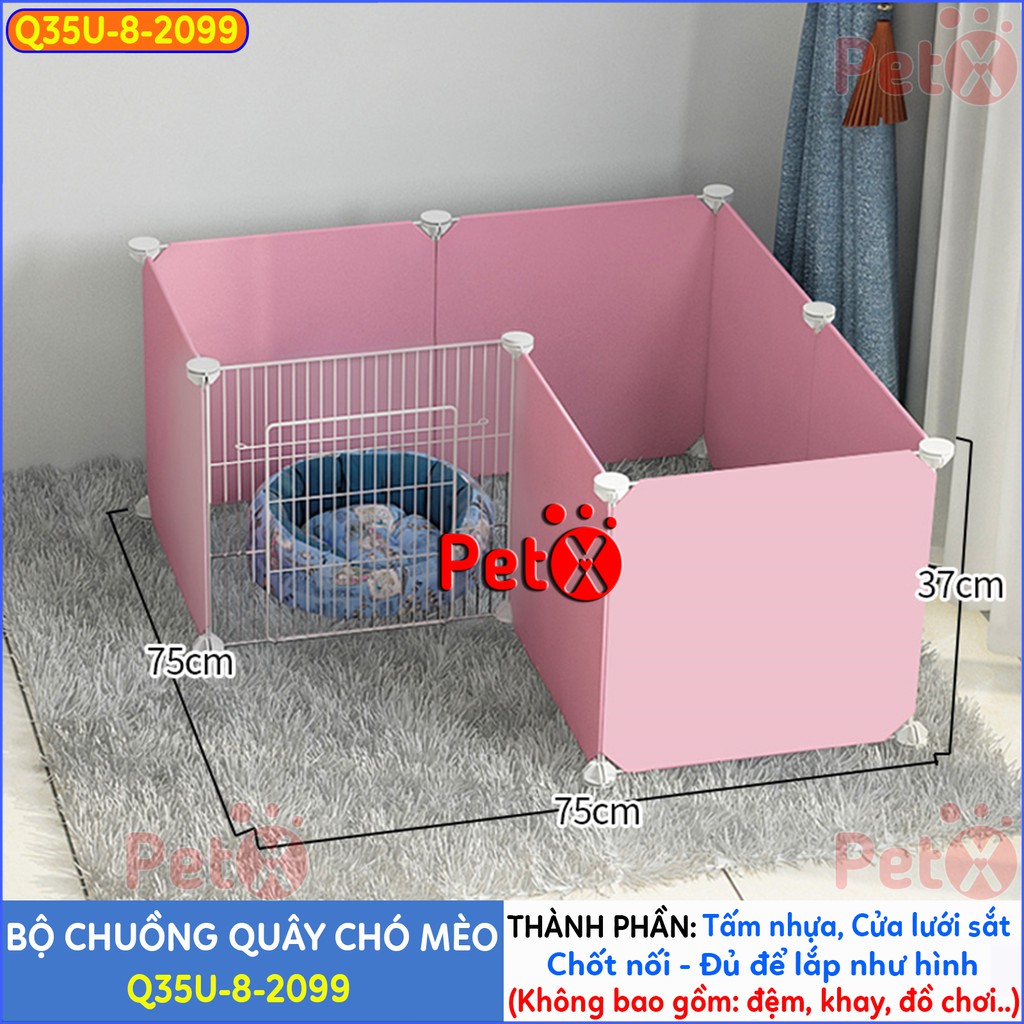 Quây chuồng chó mèo lắp ghép nuôi thú cưng sơn tĩnh điện giá rẻ-12