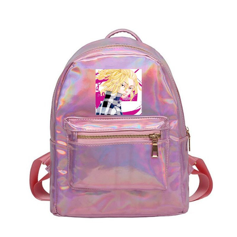 Balo hologram HỒNG in hình nhân vật TOKYO REVENGERS Kịch Trường Của Takemichi anime chibi thời trang xinh xắn độc đáo