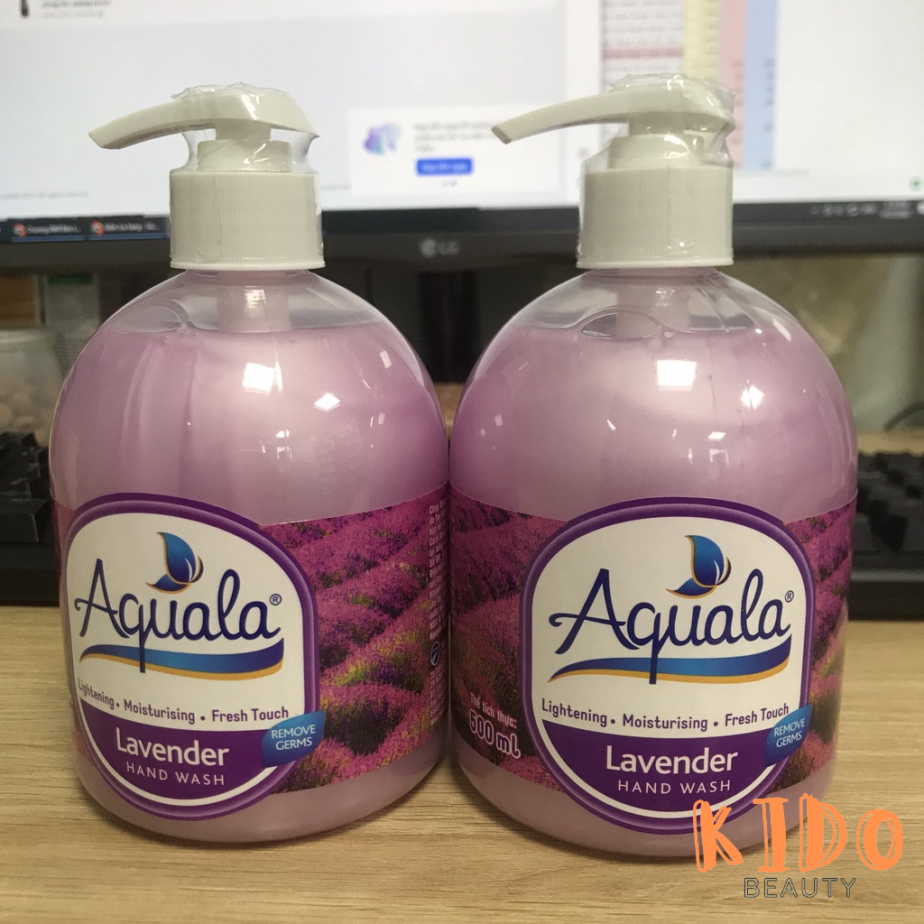 Nước rửa tay AQUALA Hand Wash | Xà bông rửa tay diệ﻿t khu﻿ẩn | Sữa rửa tay  500ml